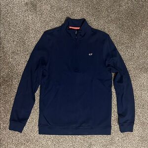 Vineyard Vines Boys Deep Blue Zip-Up Sweater